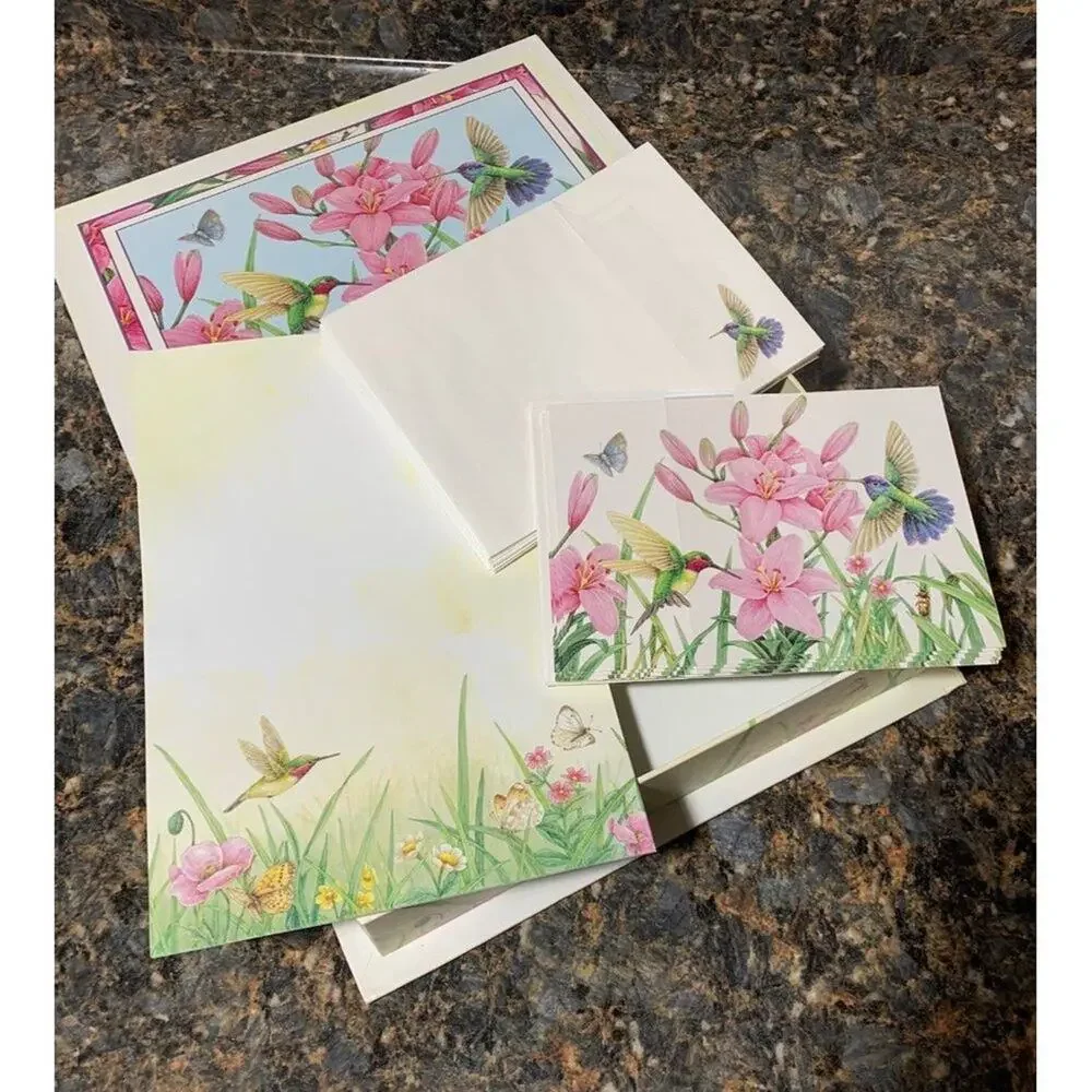 Hummingbird Stationery Set